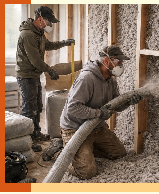 Утепление таунхауса эковатой в Сарове для максимально теплых стен