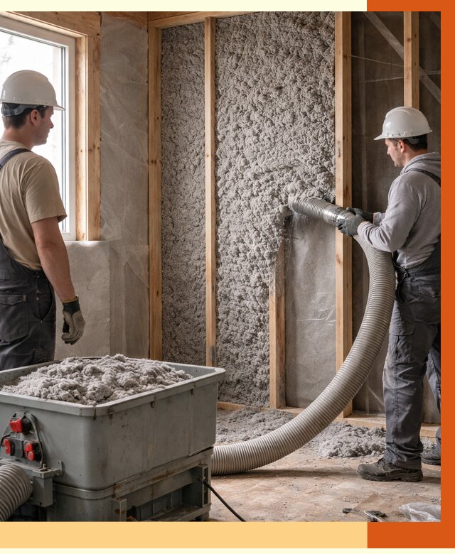 Утепление каркасного дома эковатой в Сарове от 1875 руб. | ТепломастерСро