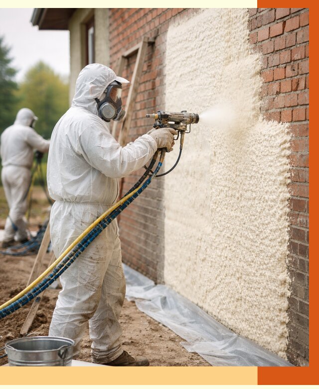 Утепление кирпичного дома ППУ в Сарове под ключ от 6770 руб. | ТепломастерСро