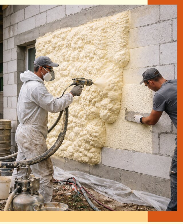 Утепление дома из газобетона ППУ в Сарове от 4999 руб./м² под ключ | ТепломастерСро