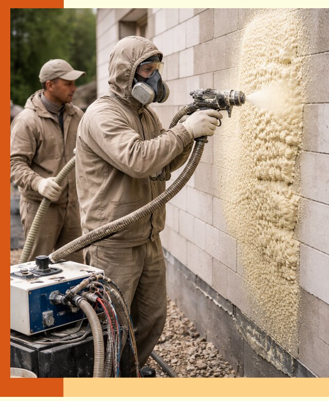 Утепление дома из газобетона ППУ в Сарове — надежная теплоизоляция