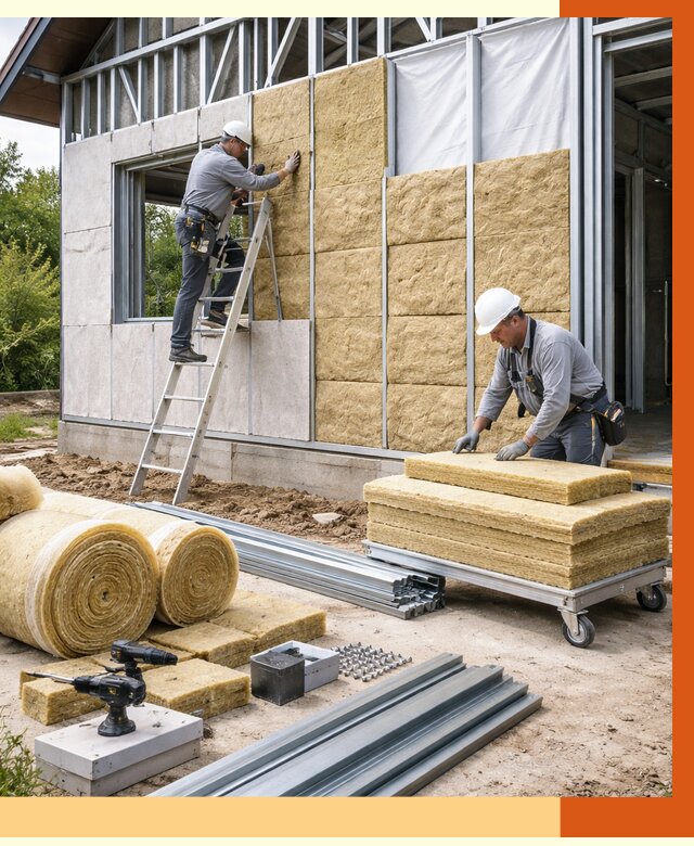 Утепление дома из ЛСТК в Сарове от 5416 руб./м² — профессионально | ТепломастерСро