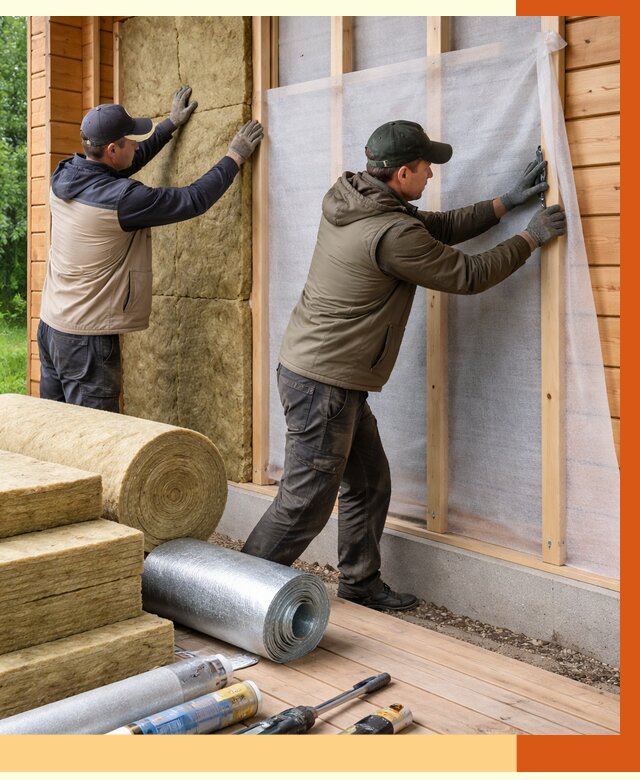 Утепление дома из двойного бруса в Сарове от 4999 руб./м² — ТепломастерСро под ключ