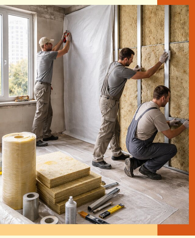 Утепление квартиры в Сарове от 4687 руб/м2 — утеплить квартиру изнутри и снаружи | ТепломастерСро