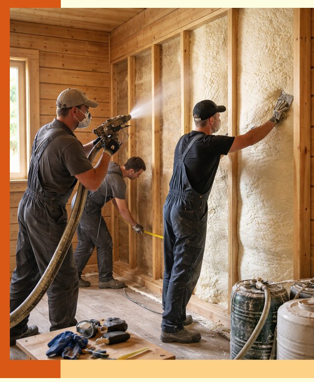 Утепление бани пенополиуретаном (ППУ) в Сарове