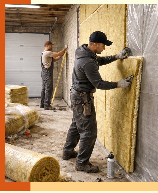 Утепление гаража под ключ в Сарове — все виды теплоизоляции