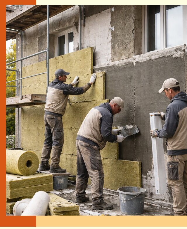 Утепление фасада зданий и домов в Сарове