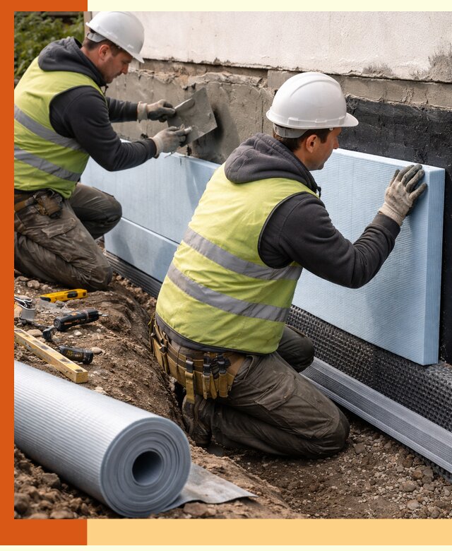 Утепление фундамента снаружи в Сарове — профессиональная теплоизоляция