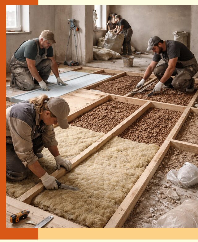 Утепление перекрытий жилых и промышленных зданий в Сарове