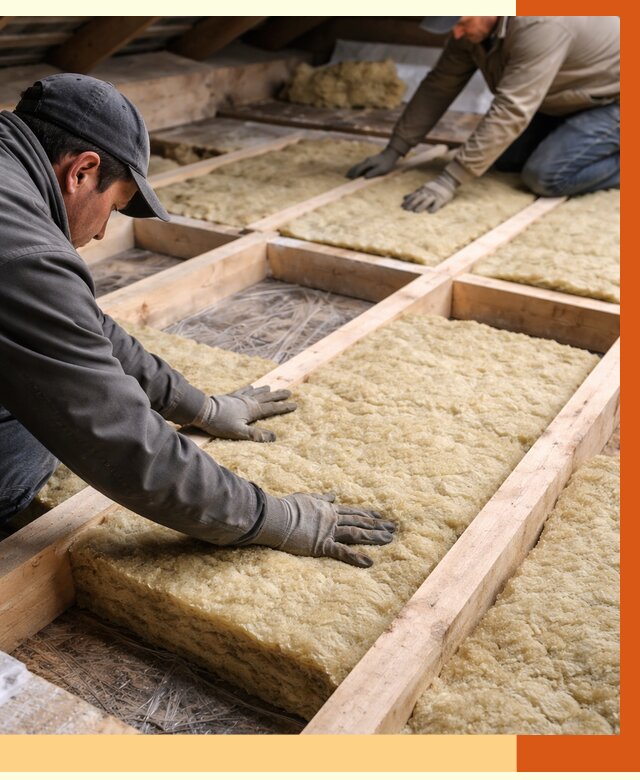 Утепление чердака минватой в Сарове от 3645 руб/м2 под ключ | ТепломастерСро