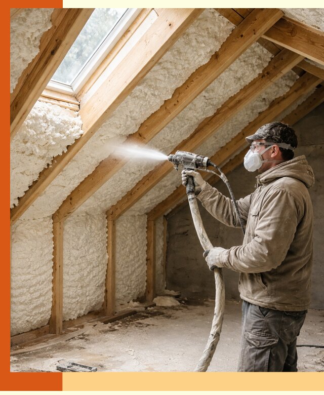 Утепление мансарды ППУ в Сарове быстро и надежно