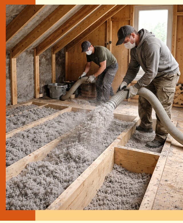 Утепление мансарды эковатой в Сарове с гарантией качества