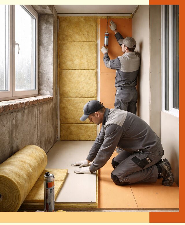 Утепление лоджии под ключ в Сарове от 6770 руб/м2 — комплексное решение | ТепломастерСро