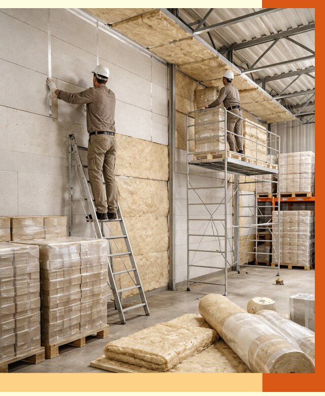 Утепление склада готовой продукции в Сарове от 2031 руб./м2 — комплексно | ТепломастерСро