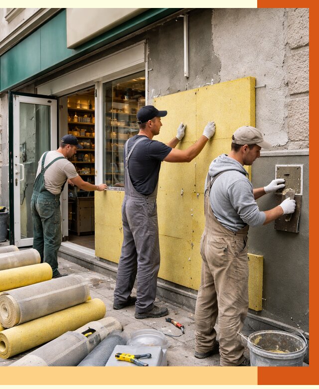 Утепление магазина в Сарове от 4687 руб/м2 — цена, стены и снаружи | ТепломастерСро