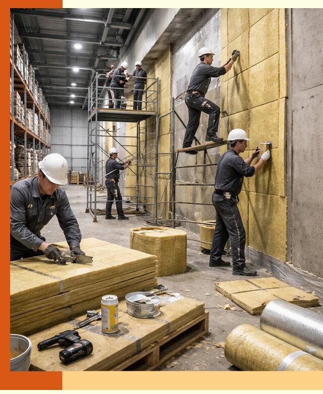 Утепление логистического центра в Сарове качественно и экономично