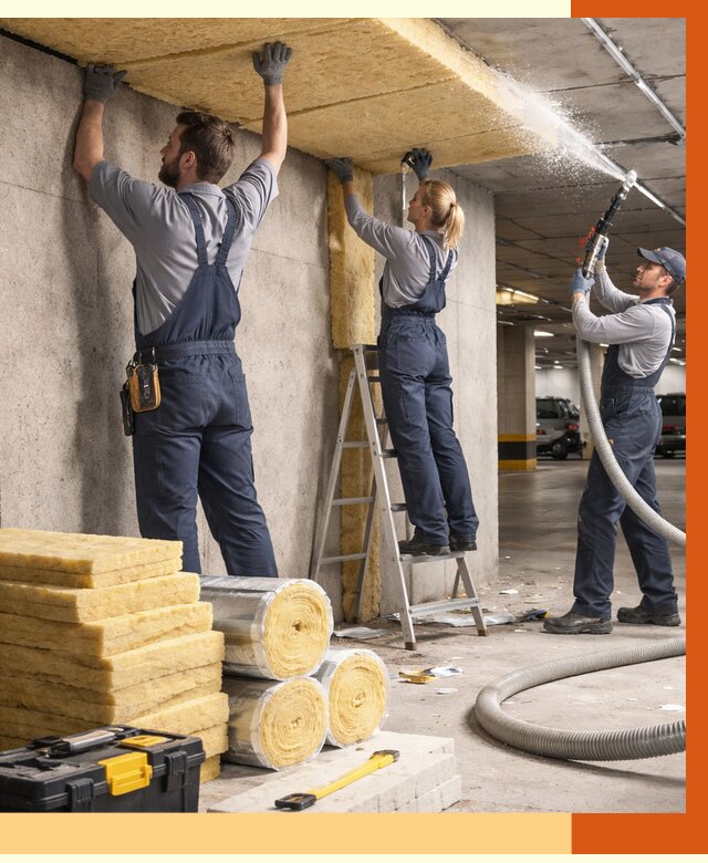 Утепление паркинга в Сарове от 7082 руб./м2 — работы под ключ | ТепломастерСро