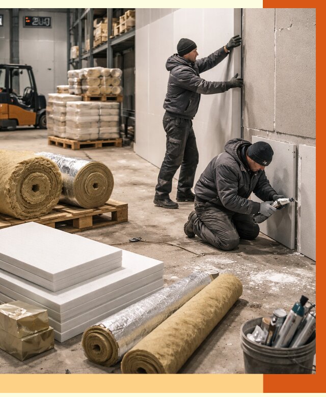 Утепление холодного склада в Сарове от 8853 руб/м2 — комплексное под ключ | ТепломастерСро