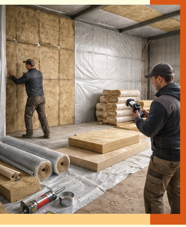 Утепление теплого склада в Сарове под ключ от 11977 руб/м² | ТепломастерСро