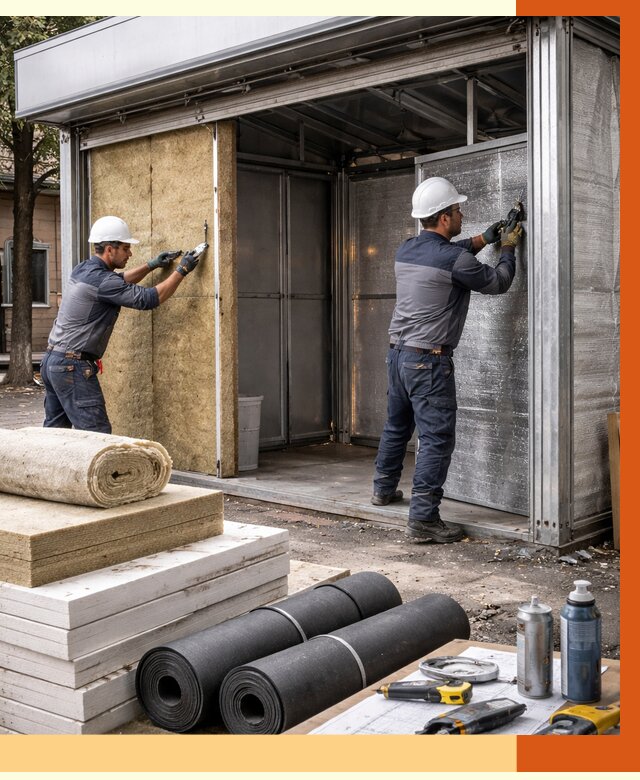 Утепление павильона шаурма в Сарове под ключ от 1250 руб. за м² | ТепломастерСро