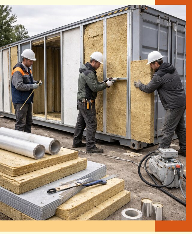 Утепление морского контейнера в Сарове от 3906 руб. под ключ | ТепломастерСро