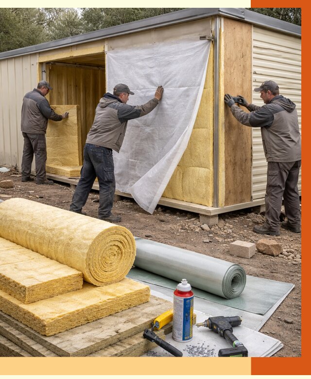 Утепление строительной бытовки в Сарове от 13019 руб. под ключ | ТепломастерСро