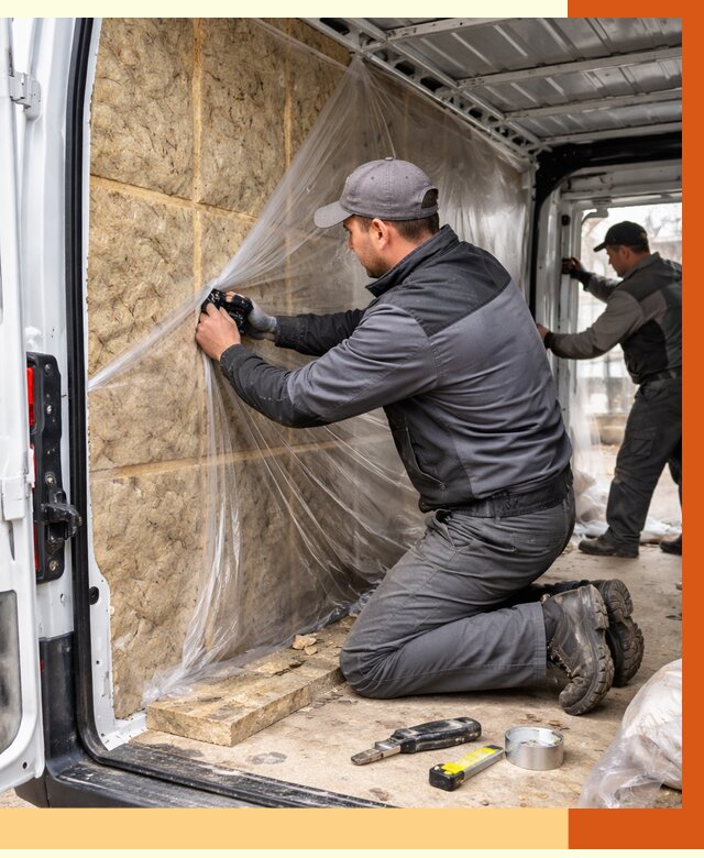 Утепление фургона в Сарове от 17185 руб/м2 — утепление фургона ППУ и кузова | ТепломастерСро