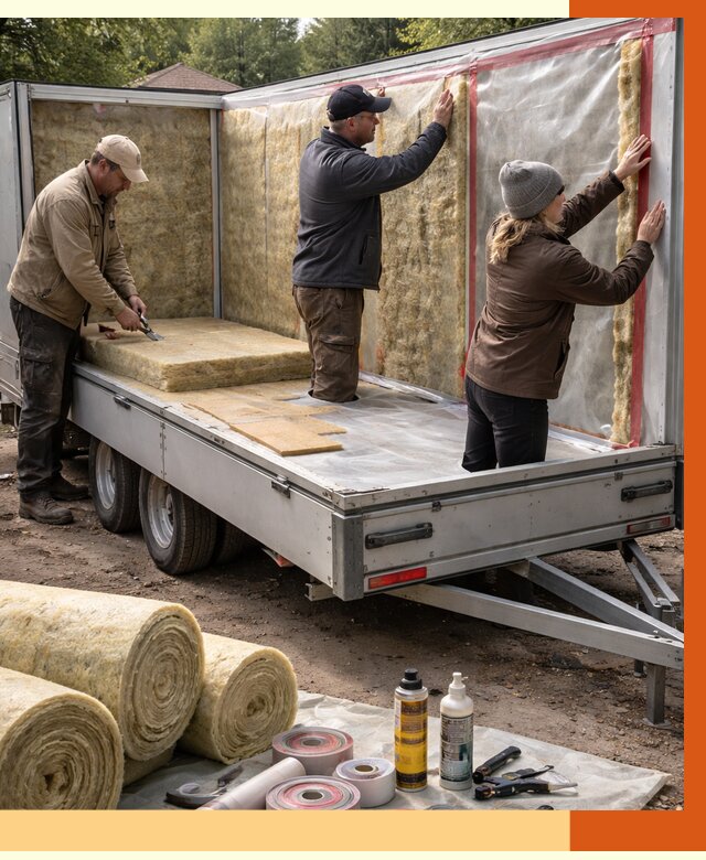 Утепление прицепа в Сарове под ключ от 13019 руб. — комплекс от ТепломастерСро