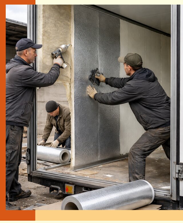 Утепление холодильного кузова в Сарове — монтаж и теплоизоляция