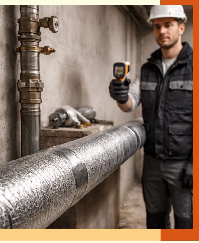 Утепление труб водоснабжения в Сарове от 8853 руб. за м² — услуги ТепломастерСро