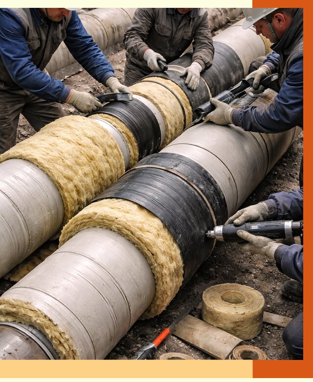 Утепление трубопровода в Сарове под ключ от 1927 руб. — надежно и выгодно | ТепломастерСро