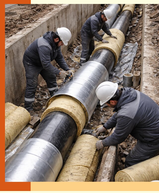 Утепление теплотрассы в Сарове: утеплительные работы и материалы