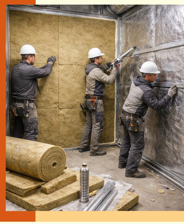 Утепление венткамеры в Сарове — качественная теплоизоляция и шумопоглощение