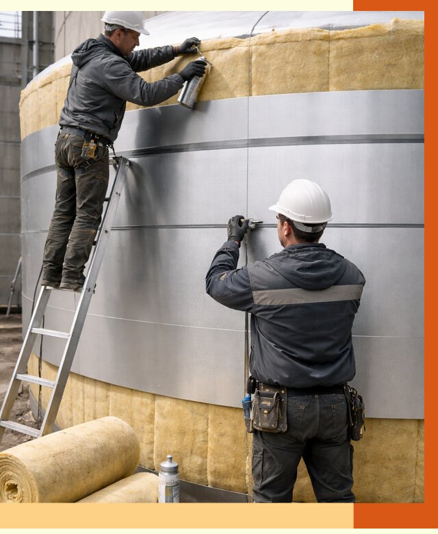 Утепление цистерны в Сарове пенополиуретаном от 15102 руб. под ключ | ТепломастерСро