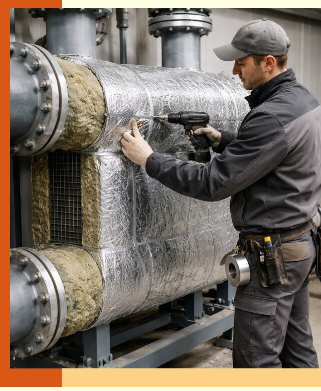 Утепление теплообменника в Сарове — профессиональная теплоизоляция оборудования