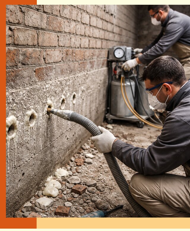 Заполнение колодцевой кладки ППУ в Сарове быстро и герметично