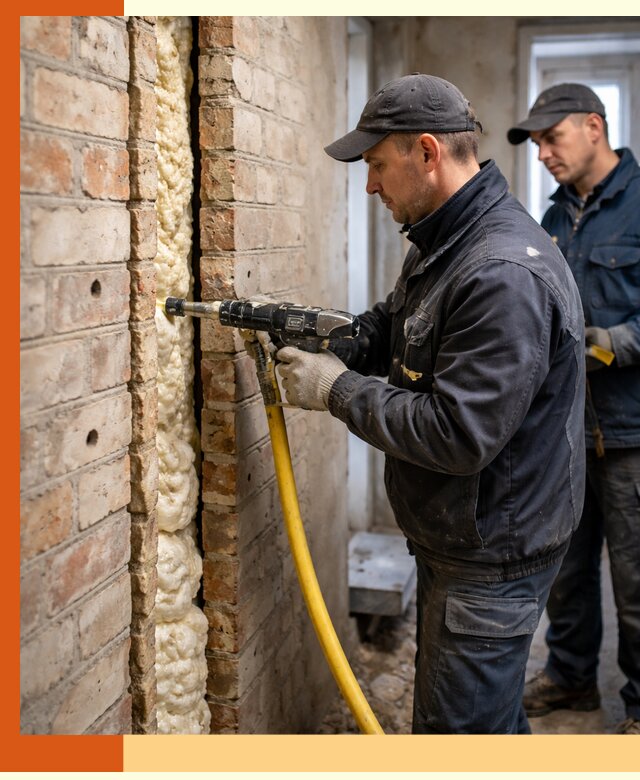 Межстеновое утепление пенополиуретаном в Сарове