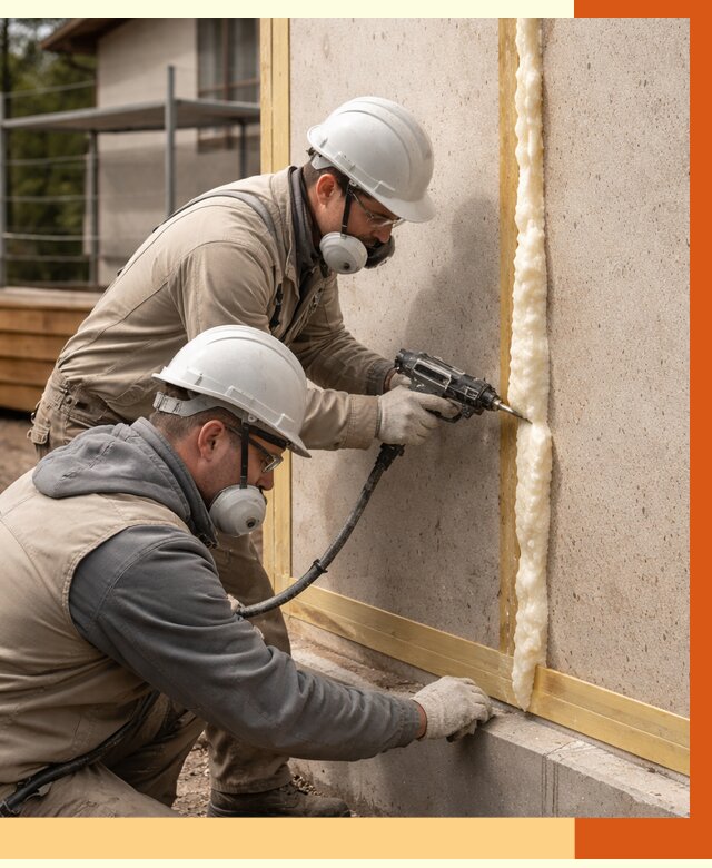 Утепление сип панелей ППУ в Сарове от 4999 руб. под ключ | ТепломастерСро