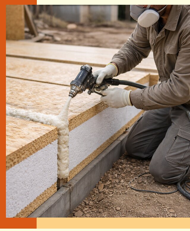 Утепление СИП-панелей пенополиуретаном (ППУ) в Сарове