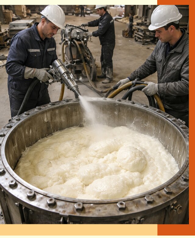 Заливка ППУ в емкости в Сарове от 7551 руб. — утепление емкости под ключ | ТепломастерСро