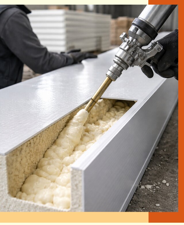 Заполнение пустот холодильных панелей в Сарове от 7811 руб. | ТепломастерСро