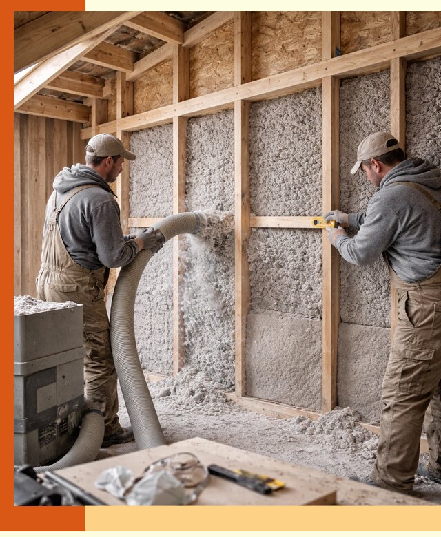 Утепление эковатой стен, потолков и перекрытий в Сарове