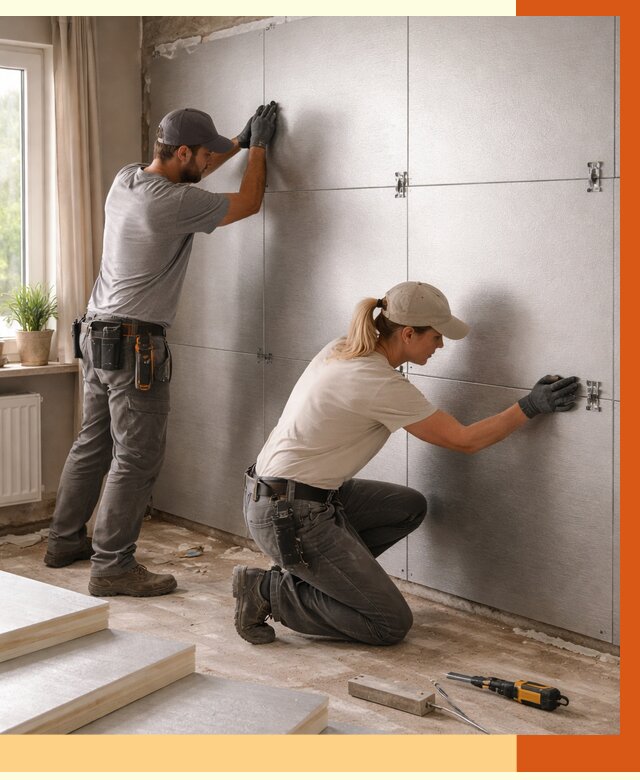 Утепление PIR панелями в Сарове от 4374 руб. под ключ | ТепломастерСро