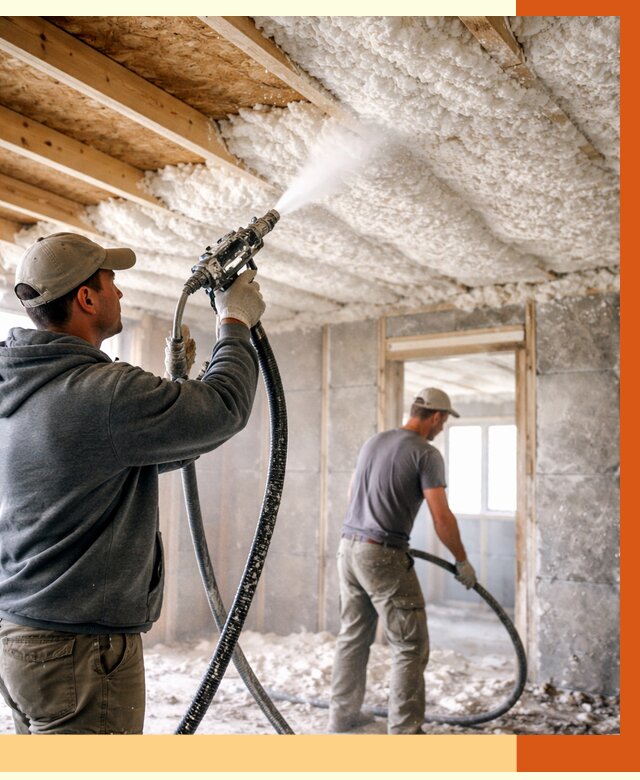 Утепление пеноизолом в Сарове от 1666 руб./м2 под ключ | ТепломастерСро