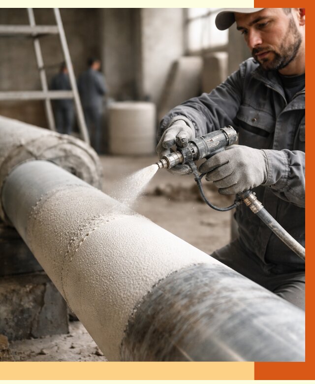 Утепление труб жидкой теплоизоляцией в Сарове от 7811 руб. под ключ | ТепломастерСро