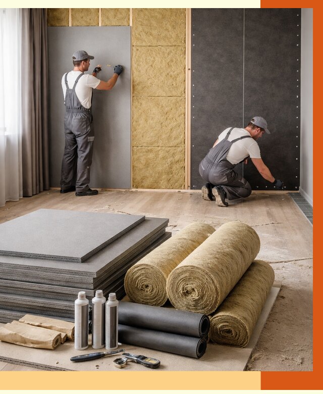 Шумоизоляция дома в Сарове от 4687 руб/м2 — комплексная звукоизоляция под ключ | ТепломастерСро