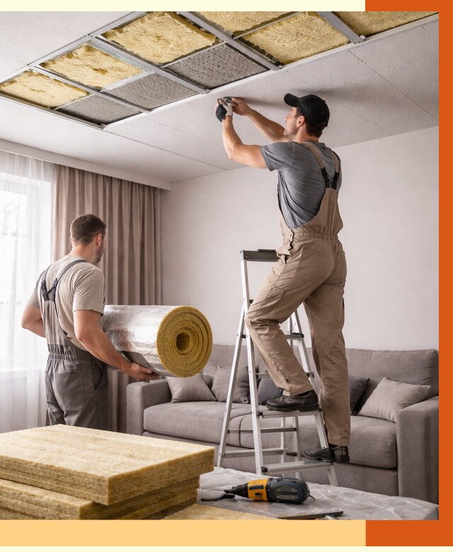 Шумоизоляция потолка в Сарове от 2343 руб. под ключ | Профессионально — ТепломастерСро