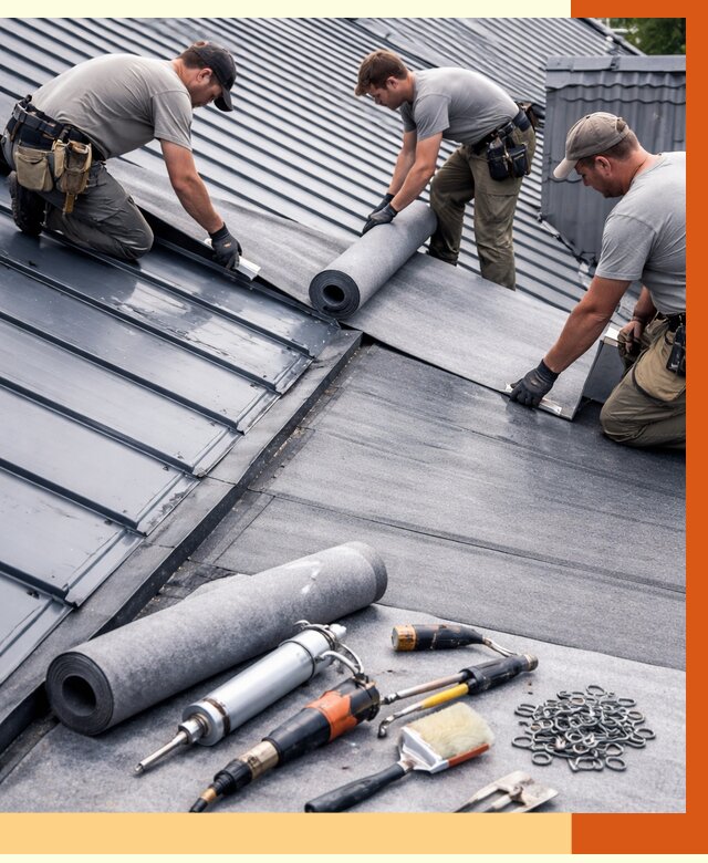 Гидроизоляция металлической кровли полимочевиной в Сарове от 8853 руб. | ТепломастерСро