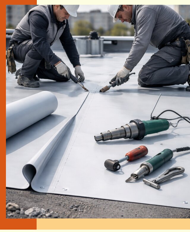Гидроизоляция мембранной кровли в Сарове: монтаж и ремонт быстро