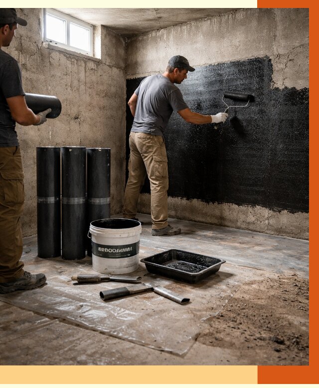 Гидроизоляция подвала в Сарове от 3645 руб. под ключ | Профессионально — ТепломастерСро